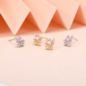 Crystal Jellyfish Earrings