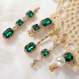 Emerald Hairpin Set