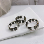 Load image into Gallery viewer, Transparent Acrylic Smiley Ring
