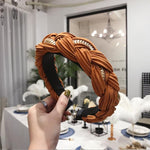 Load image into Gallery viewer, Braided Chain Satin Headband
