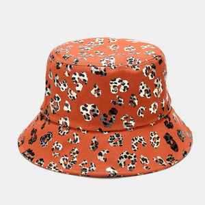 Metallic Leopard Print Bucket Hat