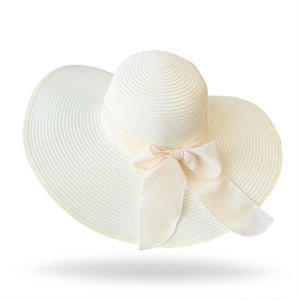 Bowknot Wide Brim Sun Hat