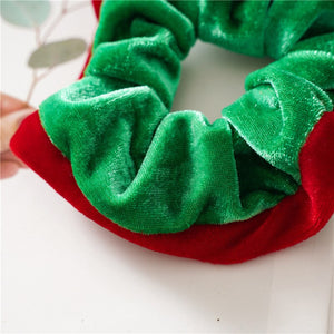 Velvet Christmas Scrunchie