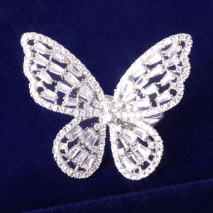 Butterfly Baguette Ring
