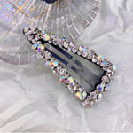 Load image into Gallery viewer, Crystal Triangle Hair Barrette
