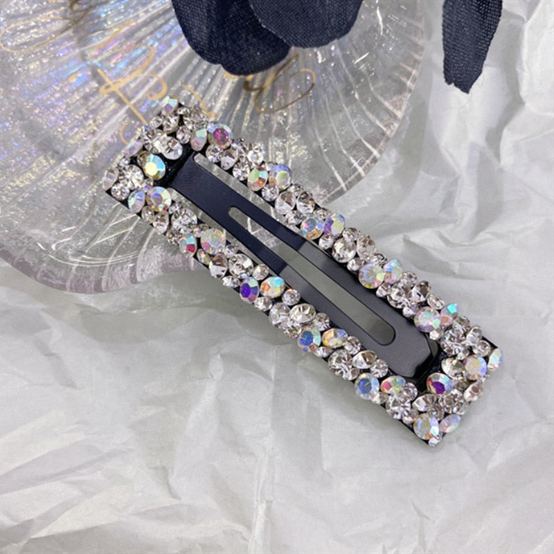 Crystal Rectangle Hair Barrette