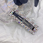 Load image into Gallery viewer, Crystal Rectangle Hair Barrette
