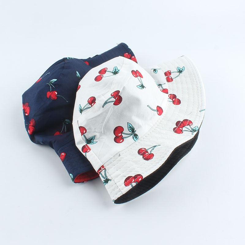 Cherry Print Bucket Hat