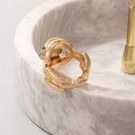 Load image into Gallery viewer, Luxury Green Crystal Stone Opening Ring
