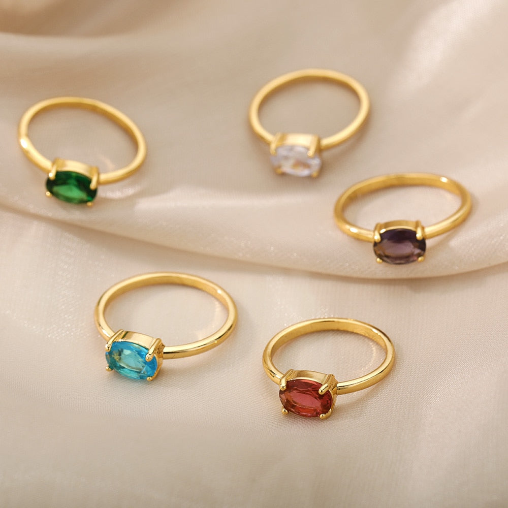 Simple Birthstone Rings – Ever Adorned