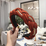 Load image into Gallery viewer, Braided Chain Satin Headband
