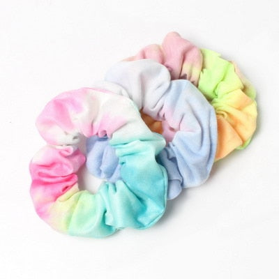 Tie Dyed Scrunchie Set