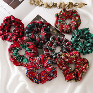 Plaid Christmas Scrunchie