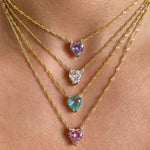 Load image into Gallery viewer, Crystal Heart Pendant Necklace
