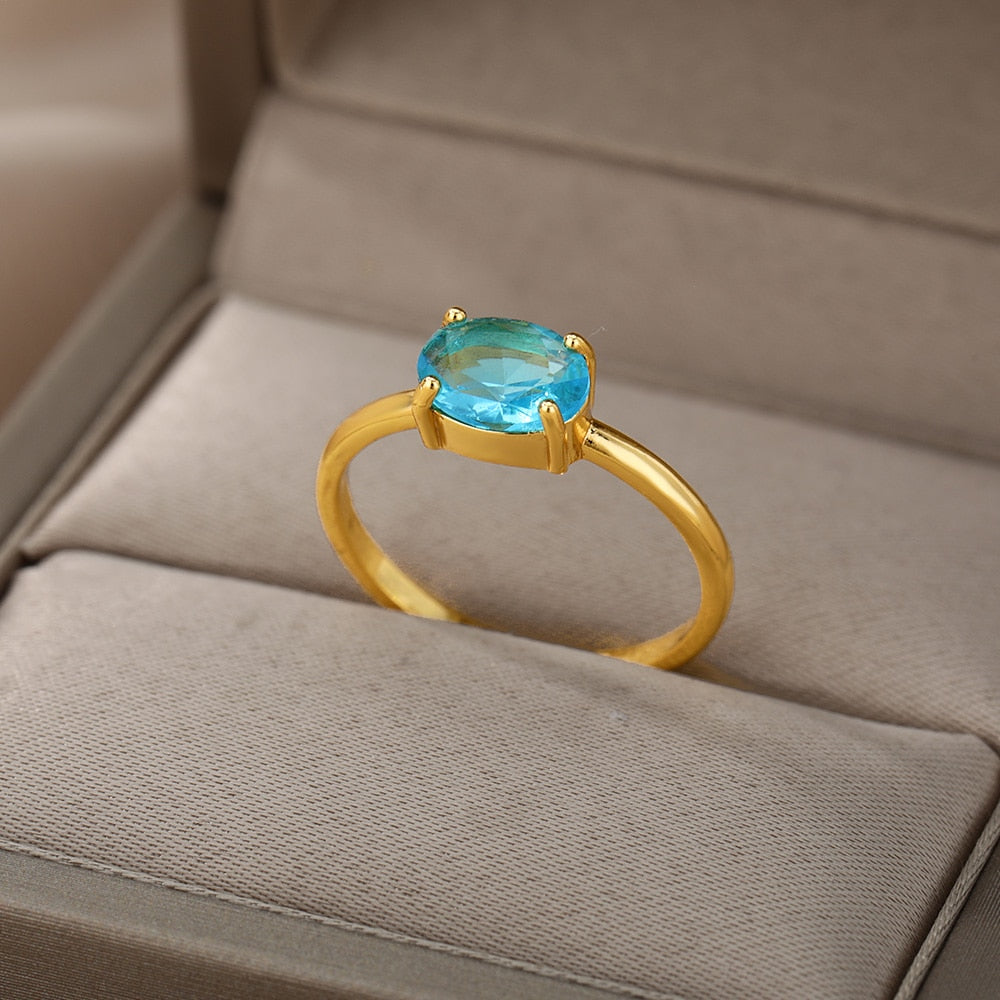 Simple Birthstone Rings