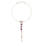 Load image into Gallery viewer, Purple Butterfly Pendant Choker
