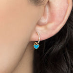 Load image into Gallery viewer, Mini Heart Huggie Earrings
