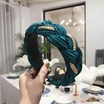 Load image into Gallery viewer, Braided Chain Satin Headband
