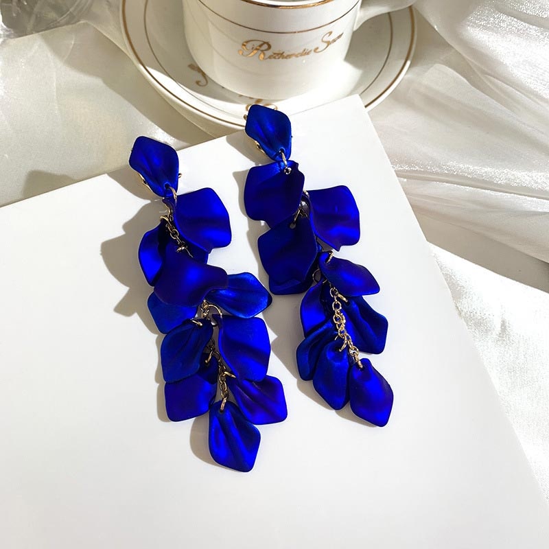 Fairy Flower Petal Tassel Earrings