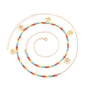 Colorful Beaded Charm Waist Chain