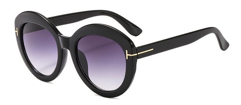 Retro Round Gradient Sunglasses