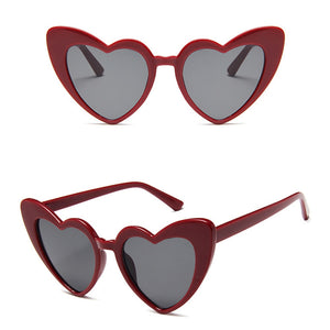Retro Heart Cat Eye Sunglasses