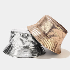 Metallic Reversible Bucket Hat