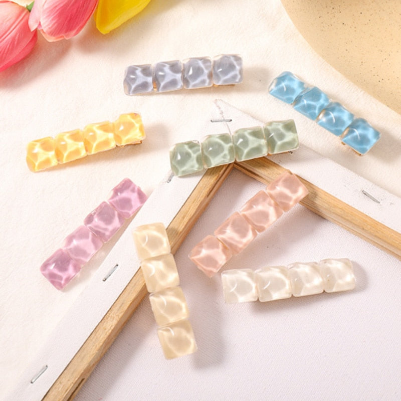 Candy Color Resin Hair Grips