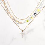 Load image into Gallery viewer, Multilayer Smiley Choker Necklace
