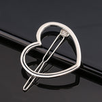 Load image into Gallery viewer, Silver Metal Geometric Hairpin
