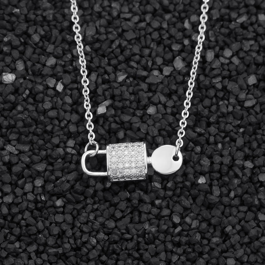 Lock And Key Pendant Necklace