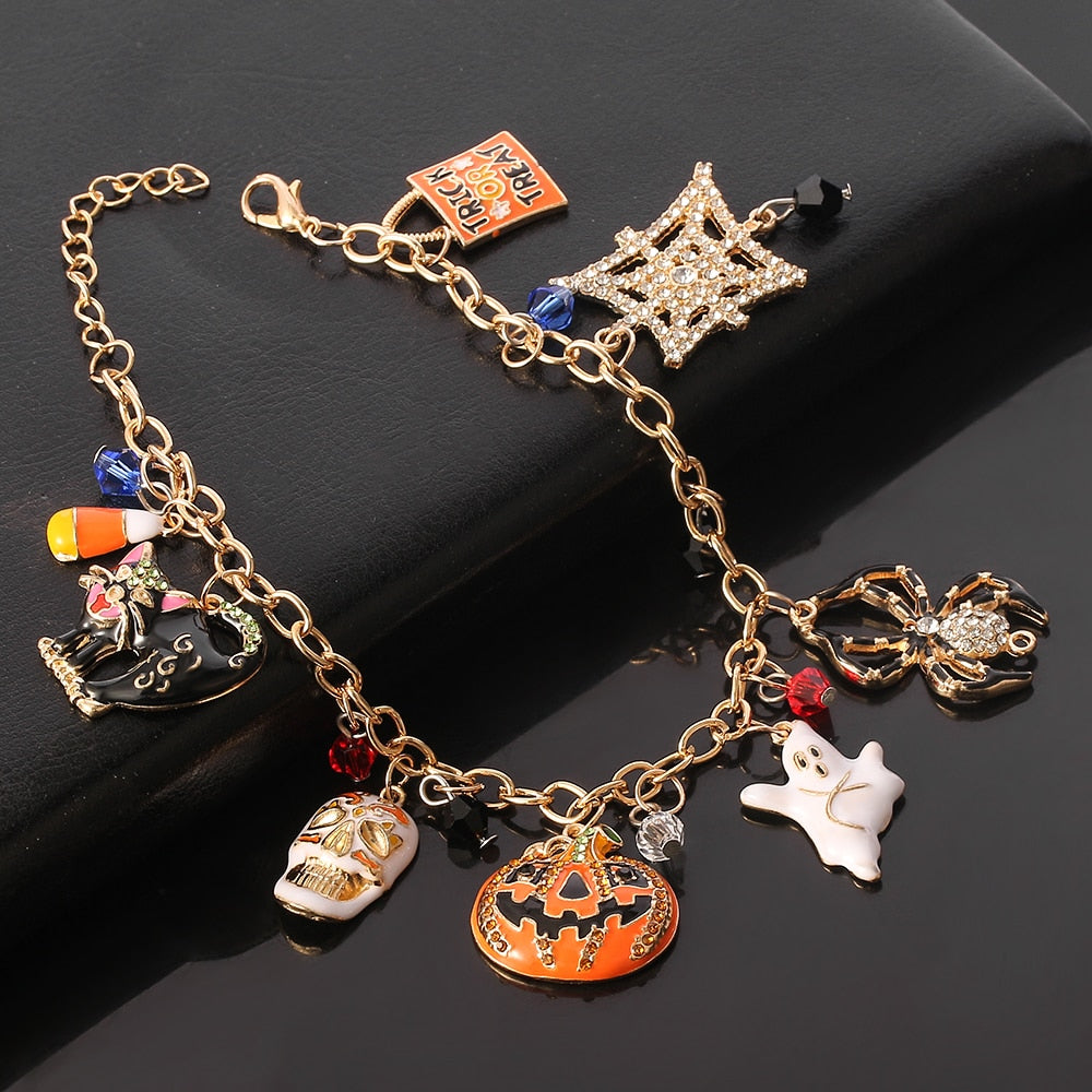 Cute Halloween Charm Bracelet