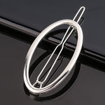 Load image into Gallery viewer, Silver Metal Geometric Hairpin
