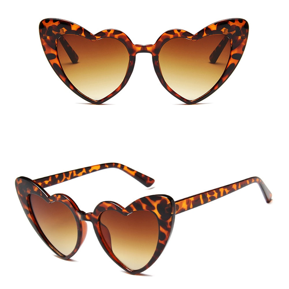 Retro Heart Cat Eye Sunglasses