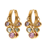 Load image into Gallery viewer, Crystal Huggie Hoops
