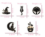 Load image into Gallery viewer, Witchy Enamel Halloween Pins
