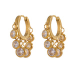 Load image into Gallery viewer, Crystal Huggie Hoops

