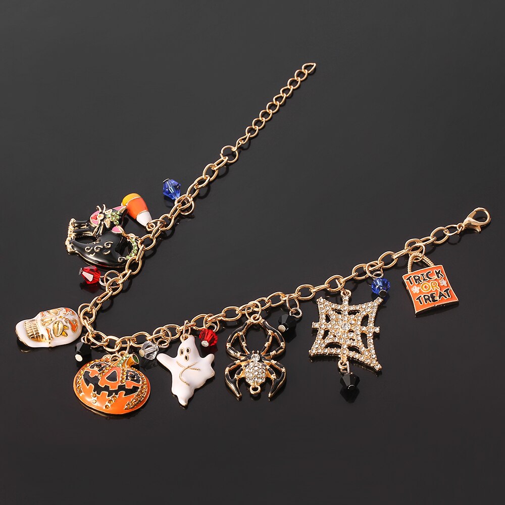 Cute Halloween Charm Bracelet