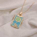 Load image into Gallery viewer, Colorful Tarot Pendant Necklace
