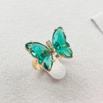 Load image into Gallery viewer, Colorful Crystal Butterfly Ring
