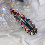 Load image into Gallery viewer, Crystal Water Drop Hair Barrette
