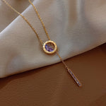 Load image into Gallery viewer, Luxury Roman Numeral Crystal Necklace
