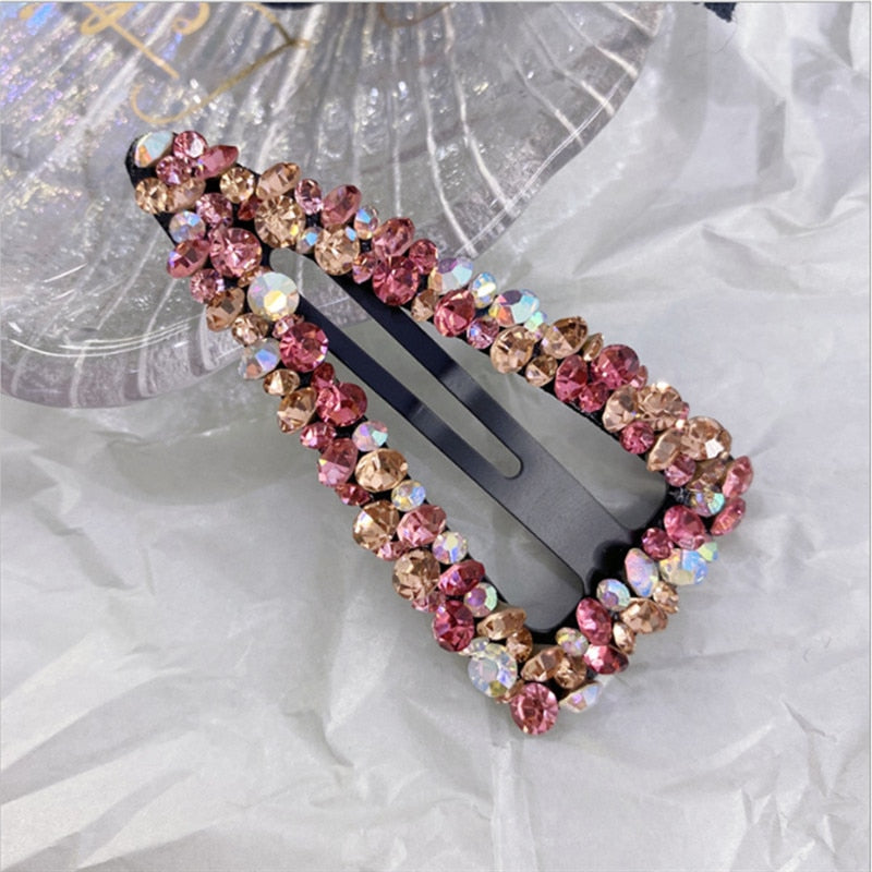 Crystal Triangle Hair Barrette