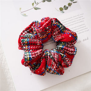 Plaid Christmas Scrunchie