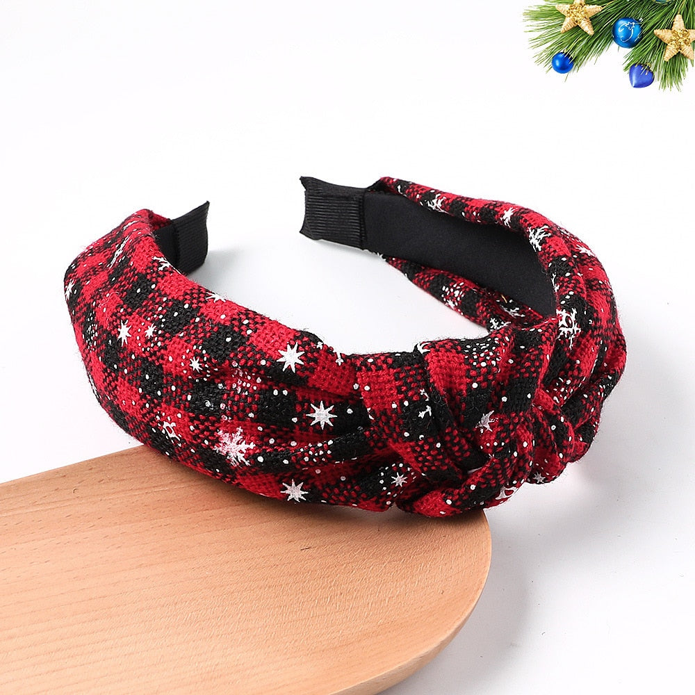 Plaid Christmas Headband