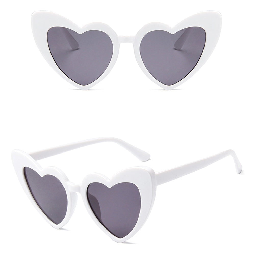 Retro Heart Cat Eye Sunglasses