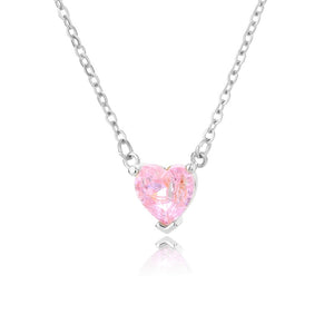 Crystal Heart Pendant Necklace