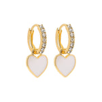 Load image into Gallery viewer, Mini Heart Huggie Earrings
