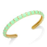 Load image into Gallery viewer, Colorful Enamel Striped Cuff Bracelet
