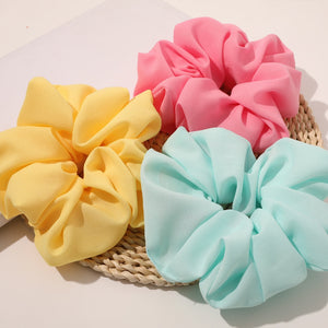 Candy Colored Oversized Chiffon Scrunchie